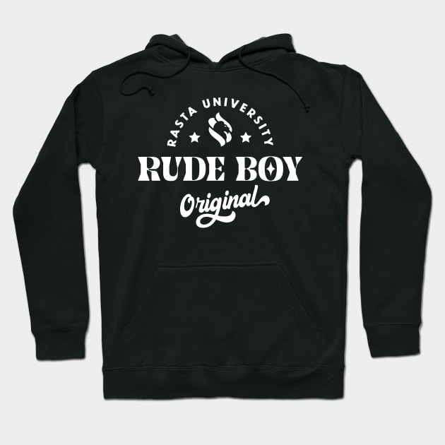 Rasta University Rude Boy Original Reggae Hoodie by rastauniversity